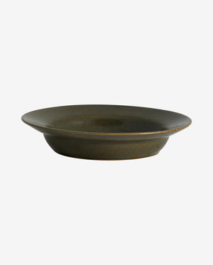 GRAWA dyb tallerken - ø21 cm - mørk grøn