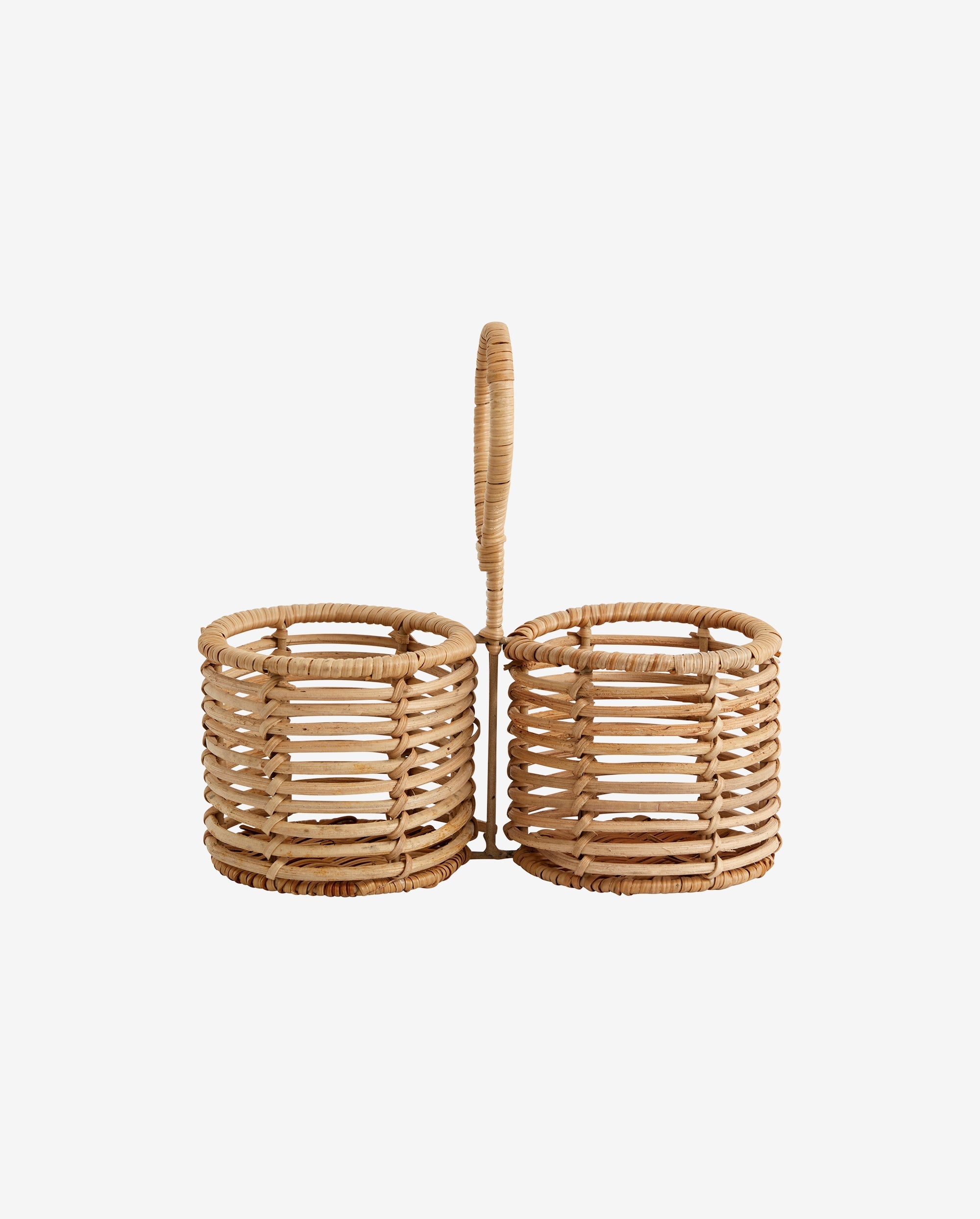 ZADAR fletkurv i rattan - ø10 cm - natur