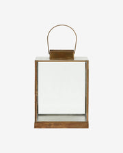 ANTIQUE lanterne i jern - h27 cm - guld finish