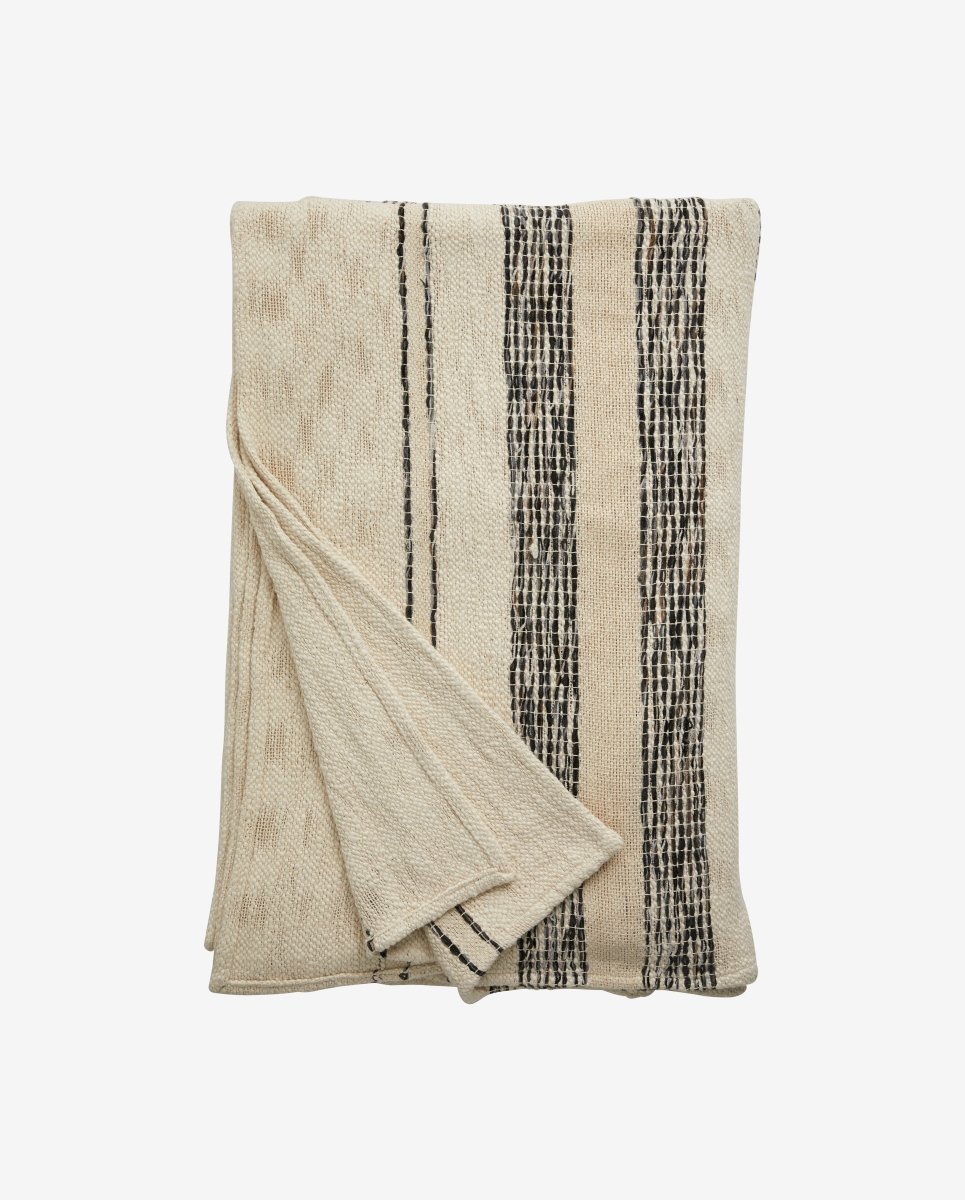 ANSER sengetæppe, 270x270 - råhvid - naordal.com