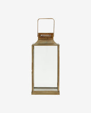 ANTIQUE lanterne i jern - h30 cm - antik messing - naordal.com