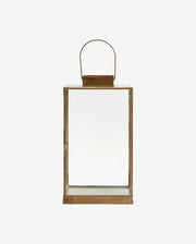 ANTIQUE lanterne i jern - h35 cm - antik messing - naordal.com