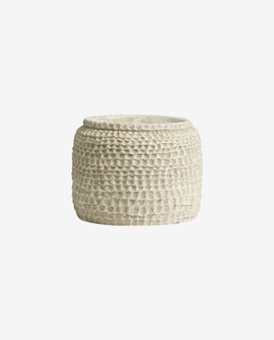 AOBA krukke i cement, L - Hvid - naordal.com