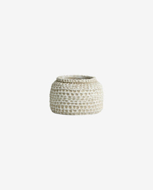 AOBA krukke i cement, S - Hvid - naordal.com