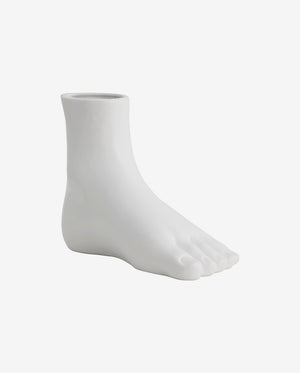 ARUBA vase i keramik - h19,5 cm - hvid - naordal.com