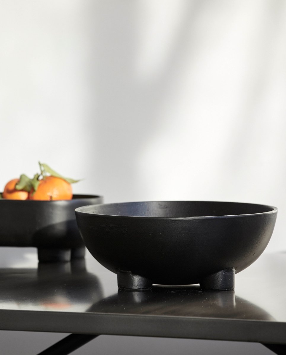 ASPO skål til opbevaring - ø30 cm - sort - naordal.com