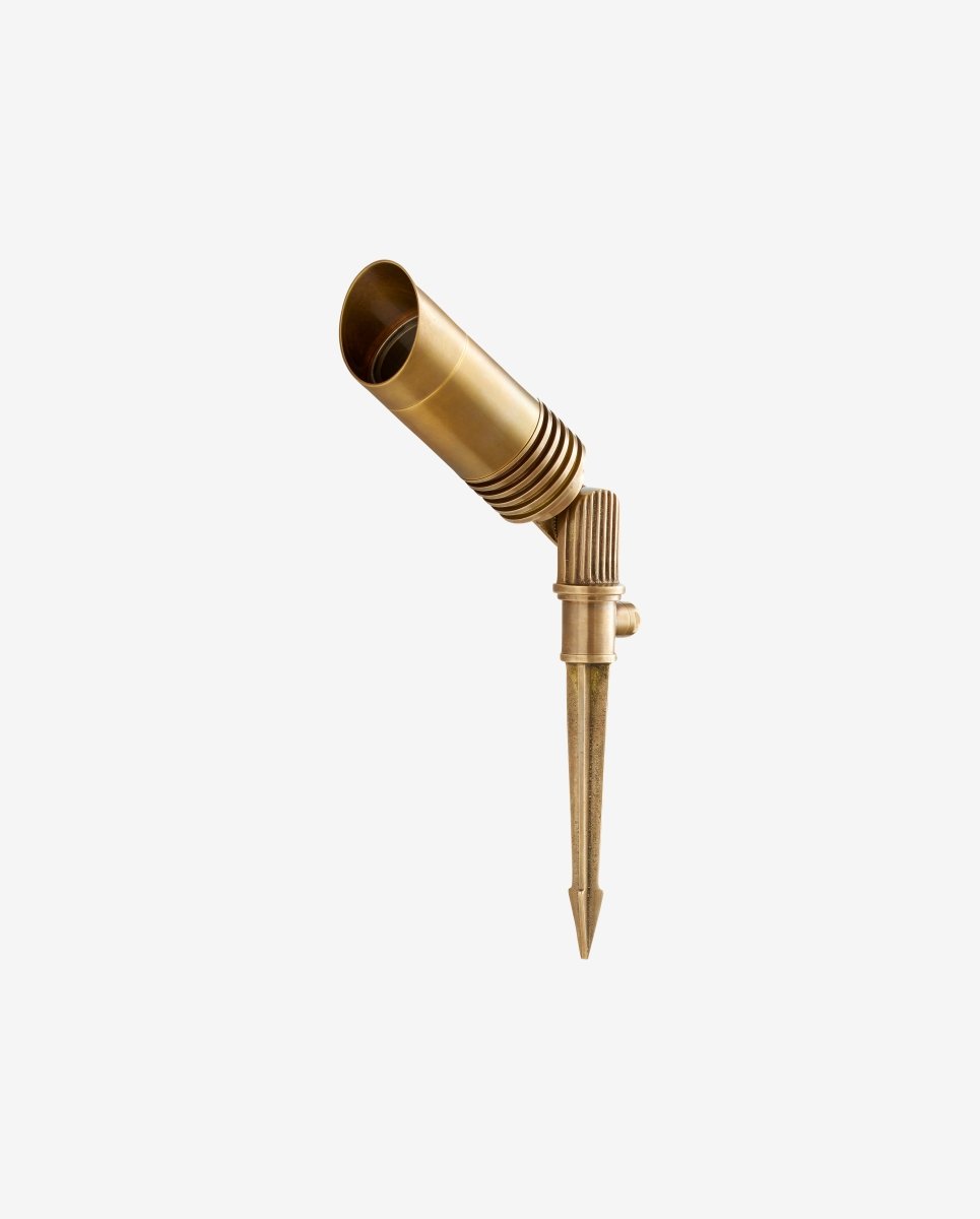 BRAGI udendørs lampe m. spyd - messing - naordal.com