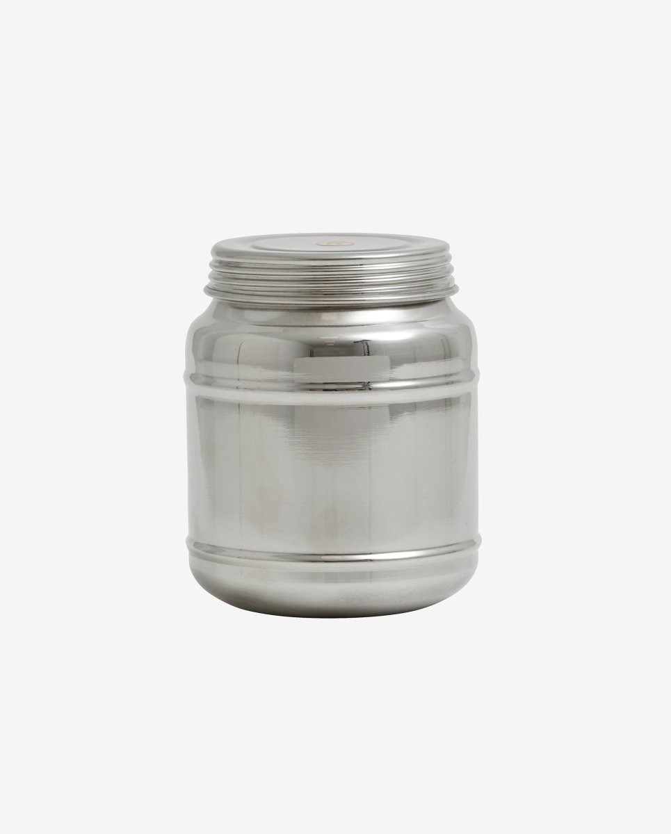 CANI opbevaringsdåse i rustfrit stål med låg - 1100 ml - naordal.com