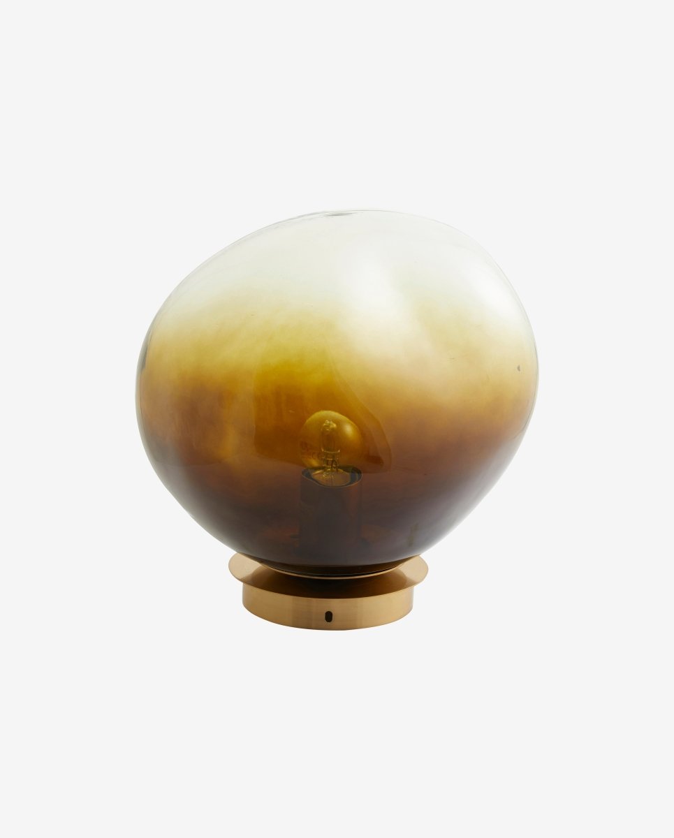 EDFU væglampe i glas ø28 cm - klar glas/brun - naordal.com