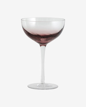 GARO cocktailglas - h18 cm - klar glas/lilla - naordal.com