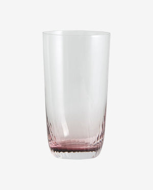 GARO højt drikkeglas - h15 cm - klar glas/lilla - naordal.com