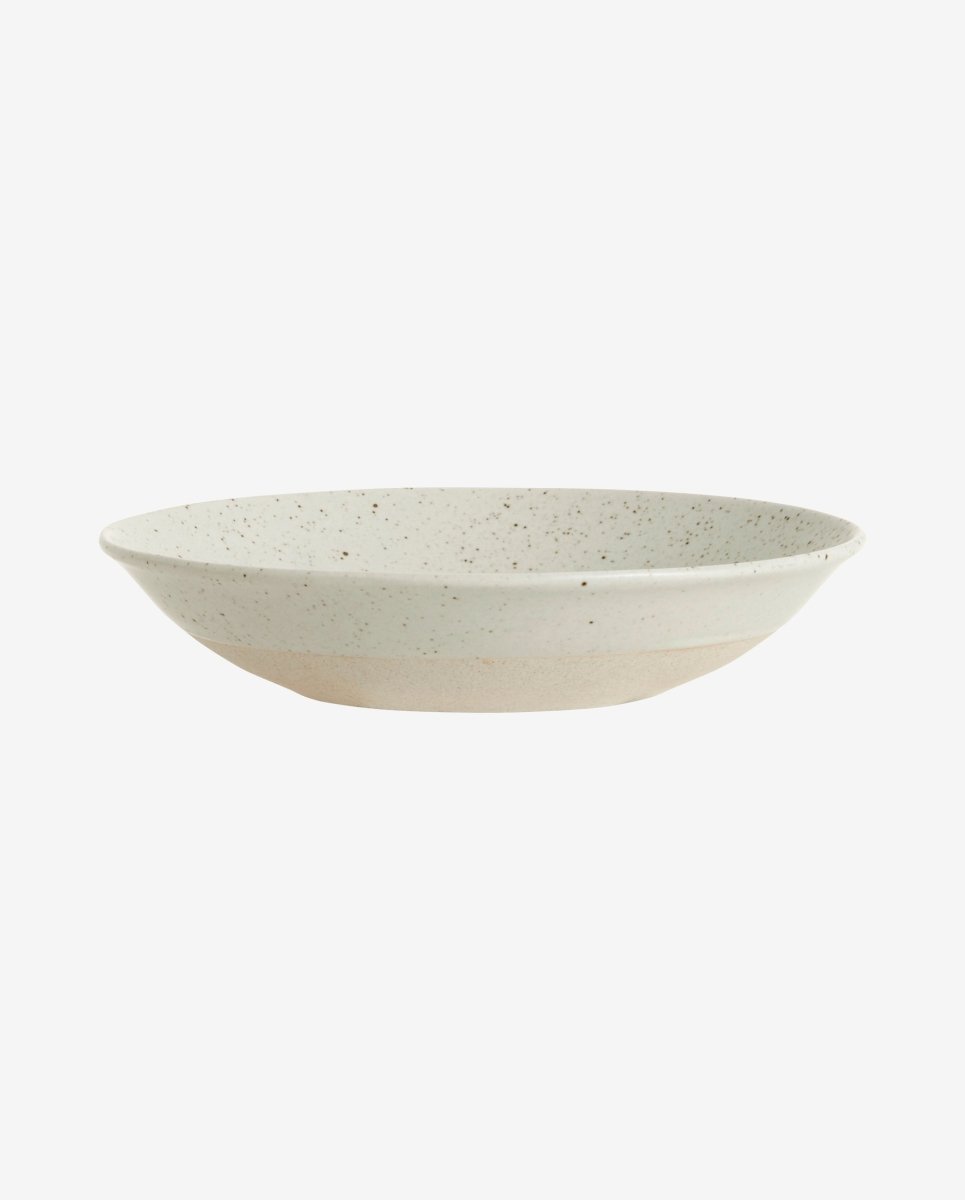 GRAINY dyb tallerken i keramik - ø22 cm - sand - naordal.com