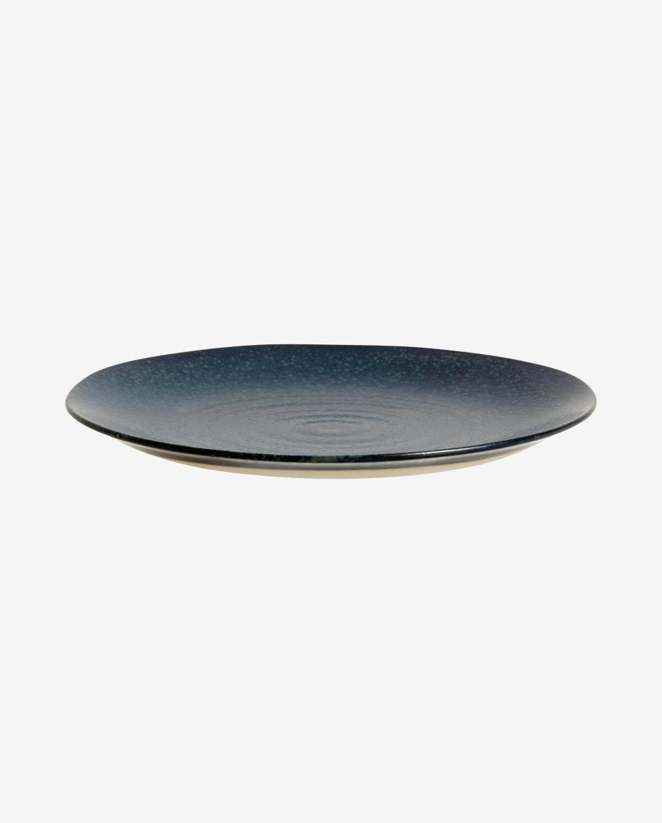 GRAINY frokosttallerken i keramik - ø21 cm - mørkeblå - naordal.com