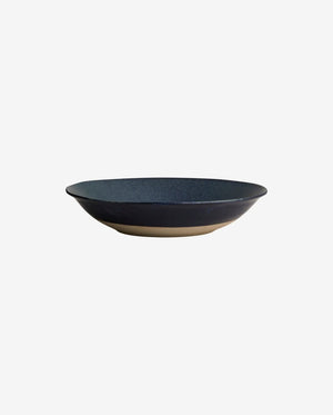 GRAINY salatskål i keramik - ø34 cm - mørkeblå - naordal.com
