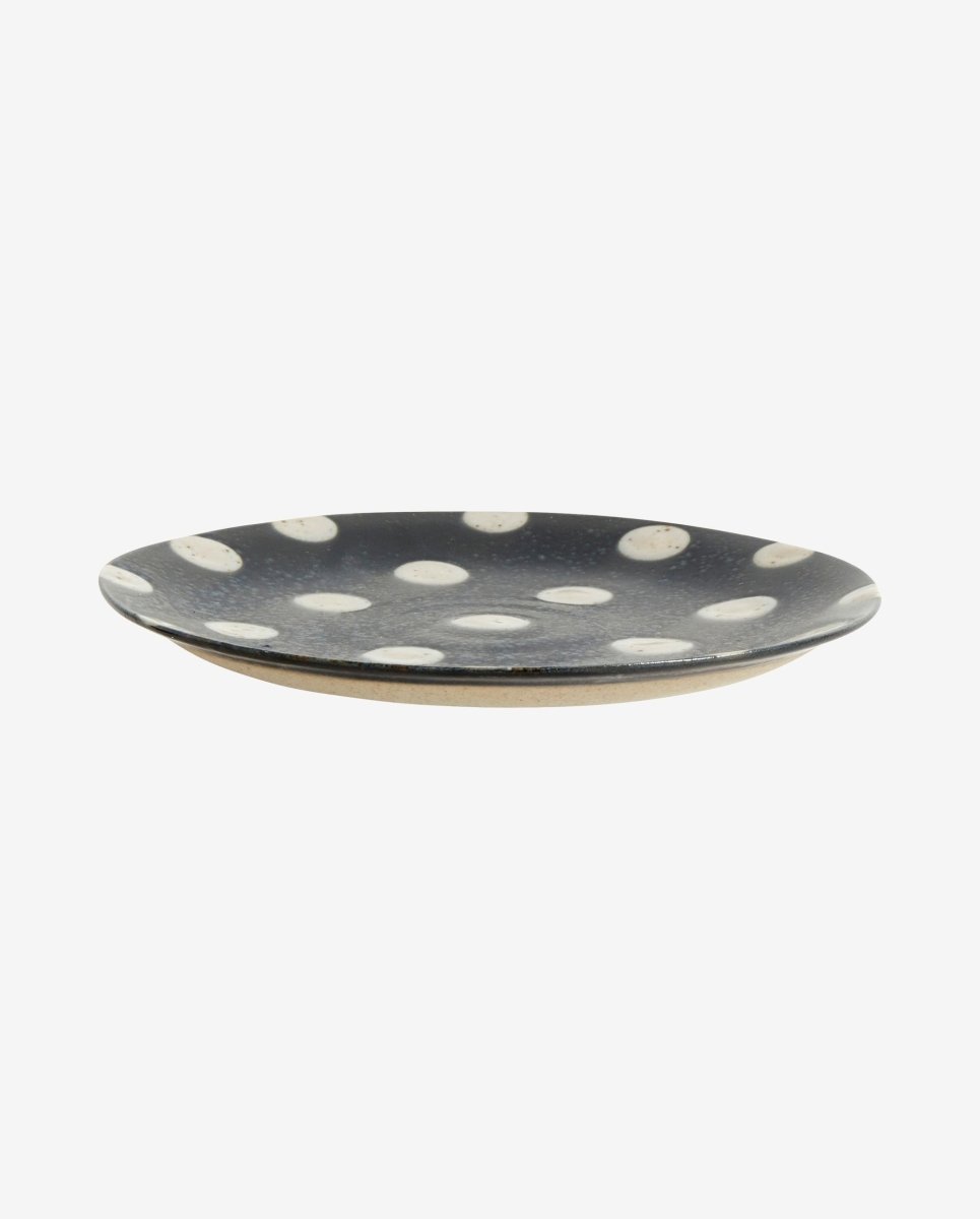 GRAINY underkop / kagetallerken - ø14 cm - mørkeblå/sand - naordal.com