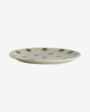 GRAINY underkop / kagetallerken - ø14 cm - sand/grøn - naordal.com