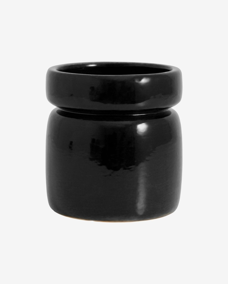 ISA urtepotte i keramik - ø15 cm - sort - naordal.com