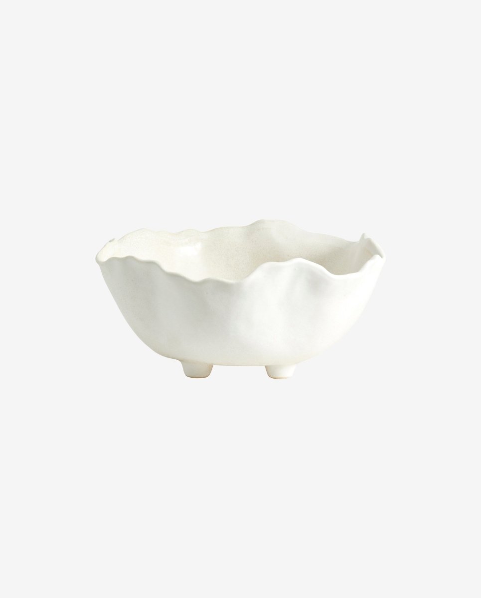 KAUAI skål i keramik - small - ø26 cm - offwhite - naordal.com