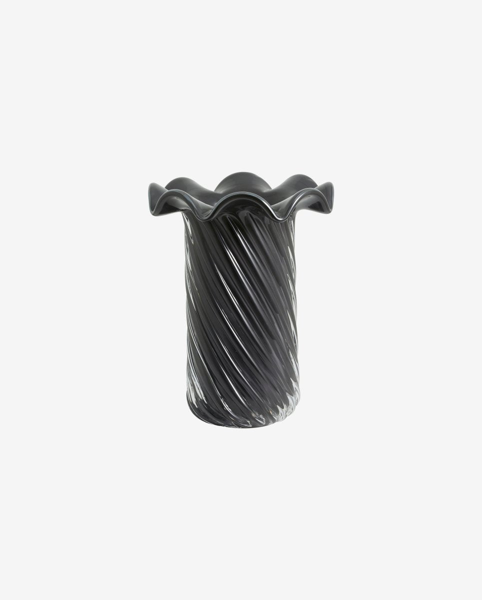 KORO vase, glas - grå - naordal.com