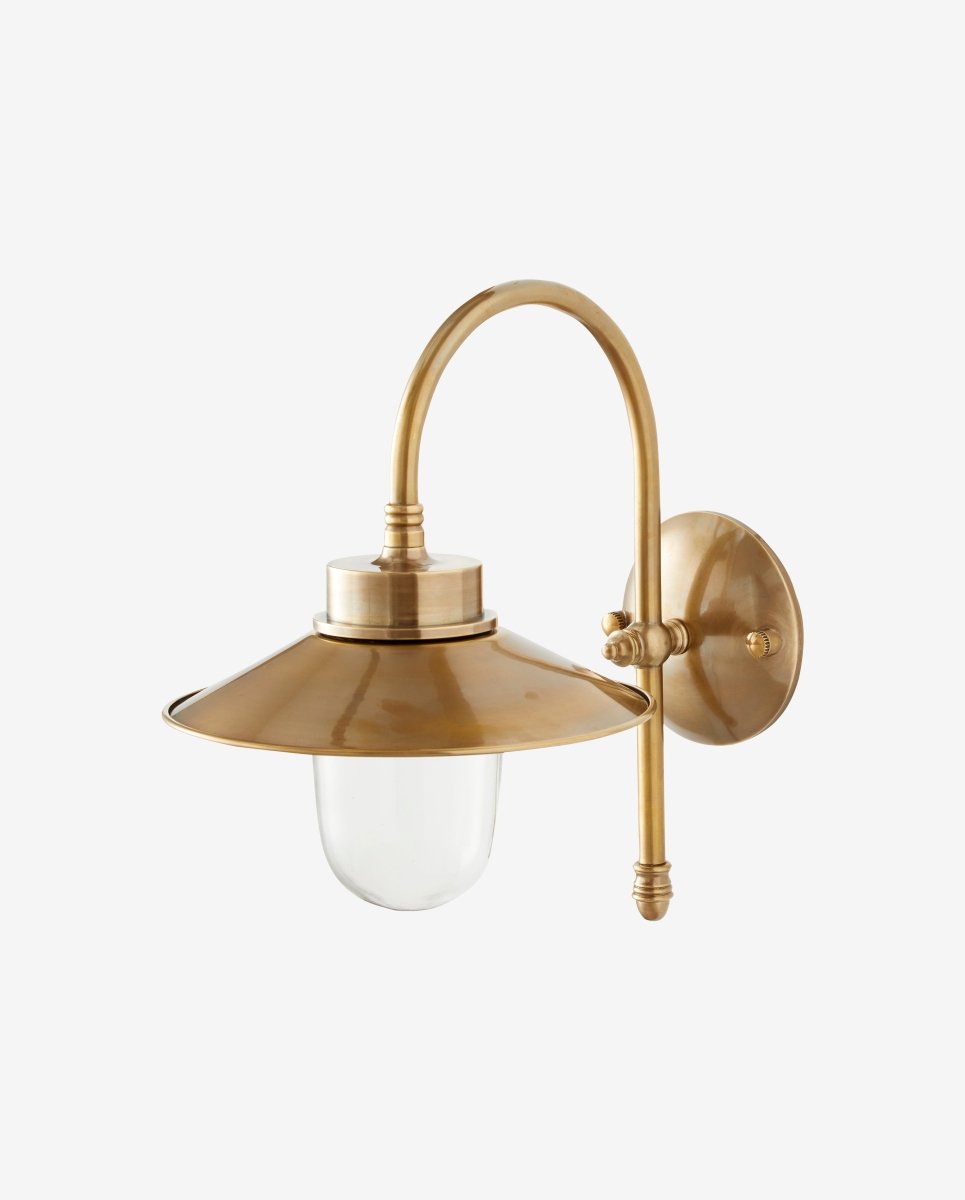 LASON væglampe, udendørs - messing - naordal.com