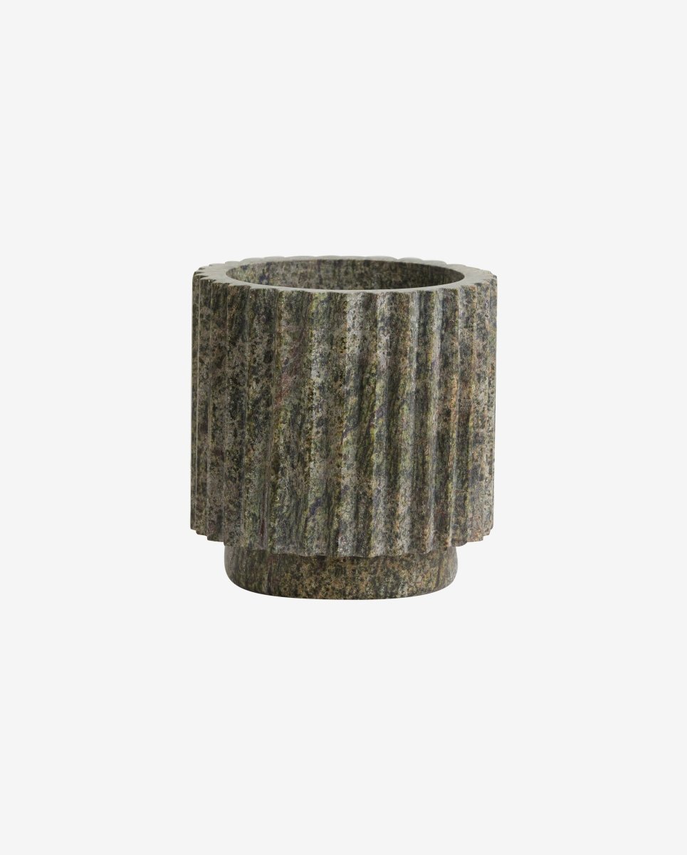 LOON urtepotte - grøn marmor - naordal.com