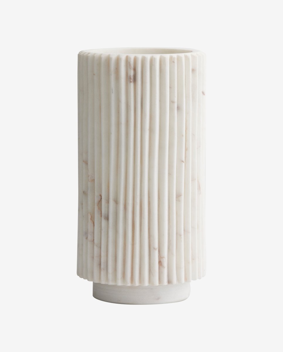 LOON vase - hvid marmor - naordal.com