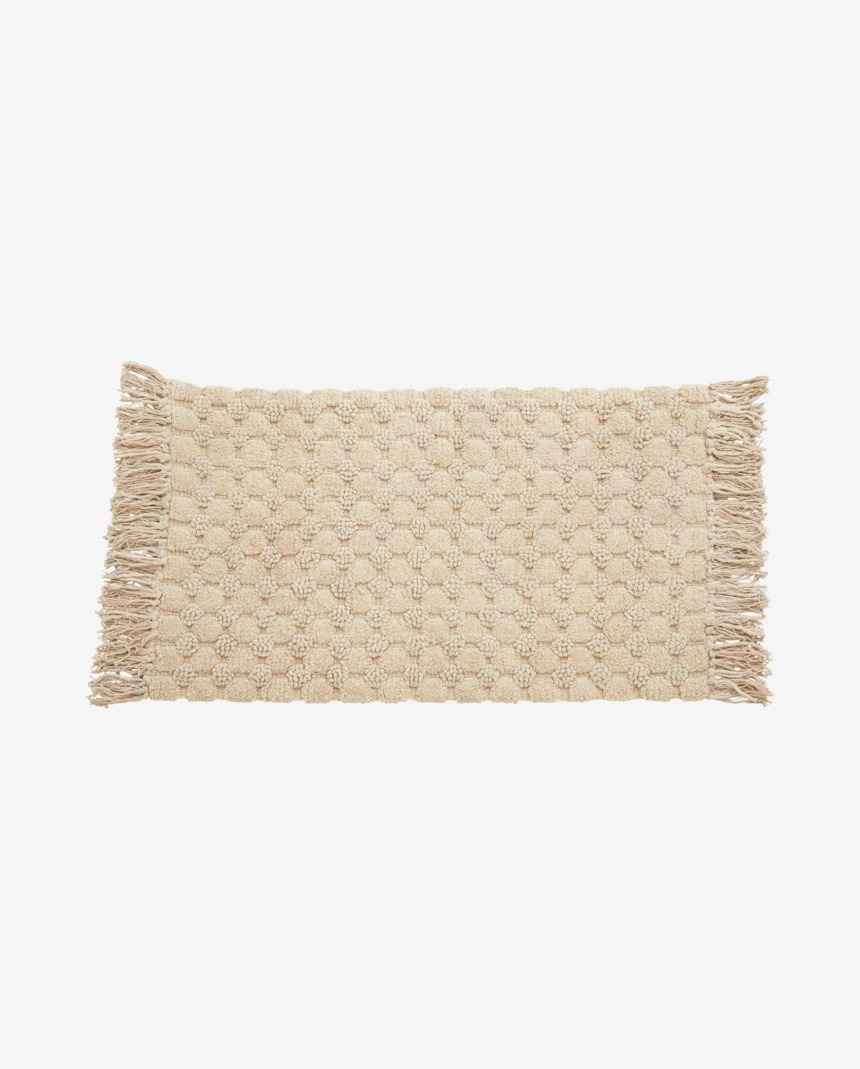 LUNA bademåtte i bomuld - 60x100 cm - off white - naordal.com