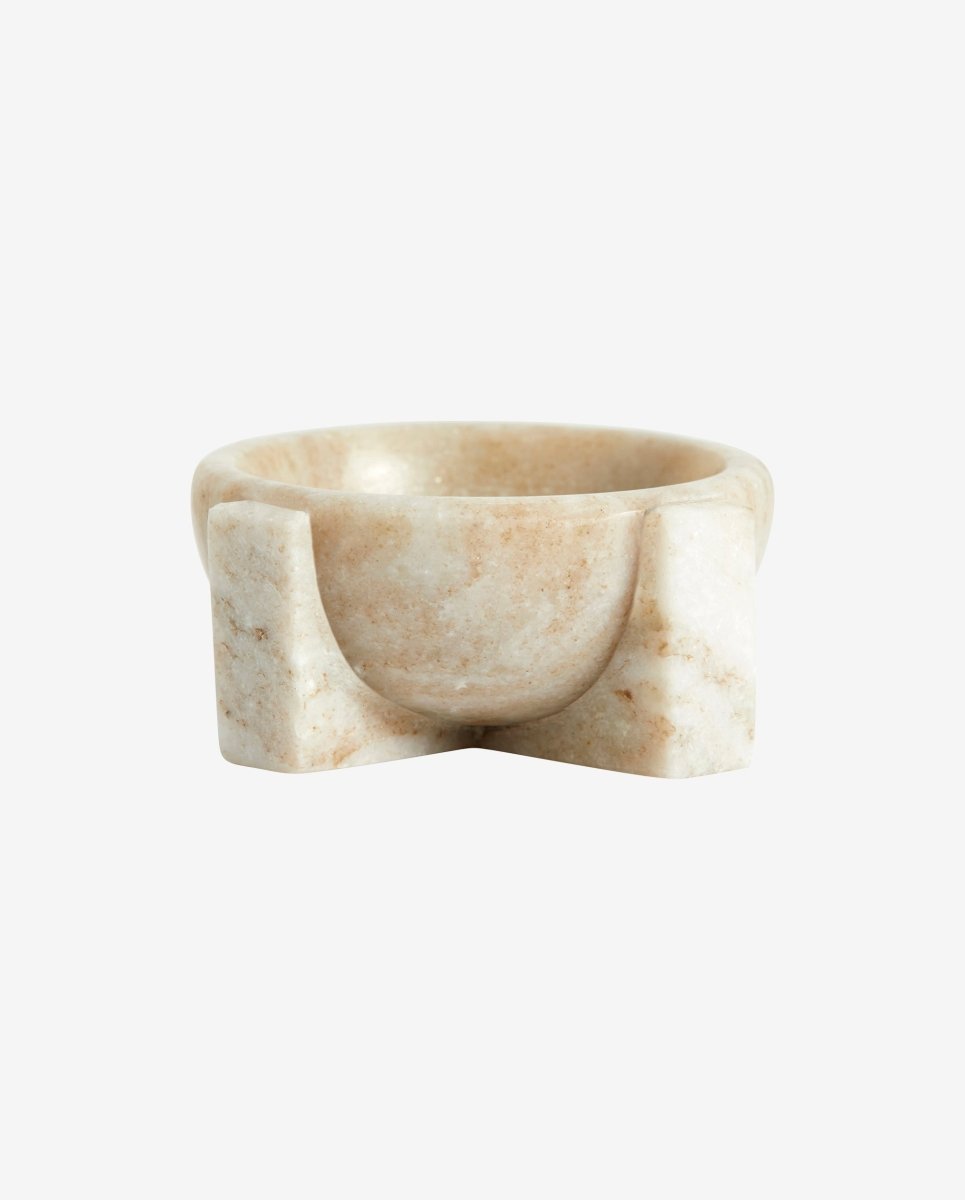 MERIAN saltkar i marmor - ø8 cm - brun - naordal.com