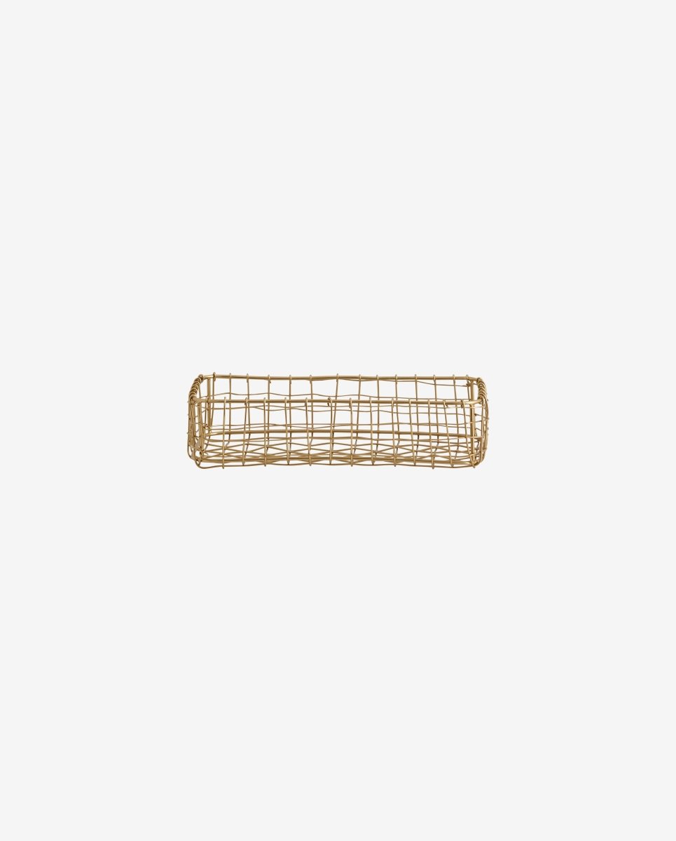 NAVITI opbevaringskurv - guld finish - naordal.com