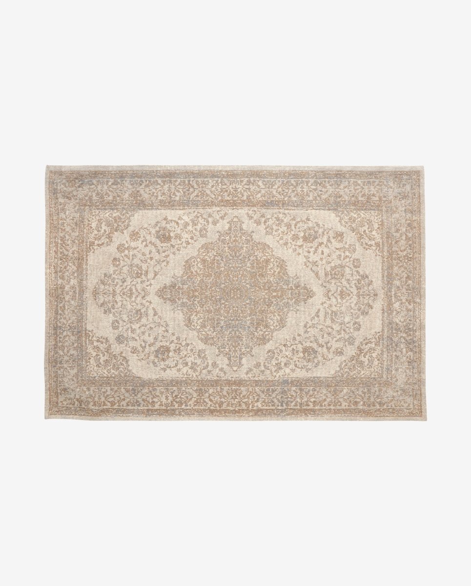 PEARL vævet bomuldstæppe - 160x240 - sand/beige - naordal.com