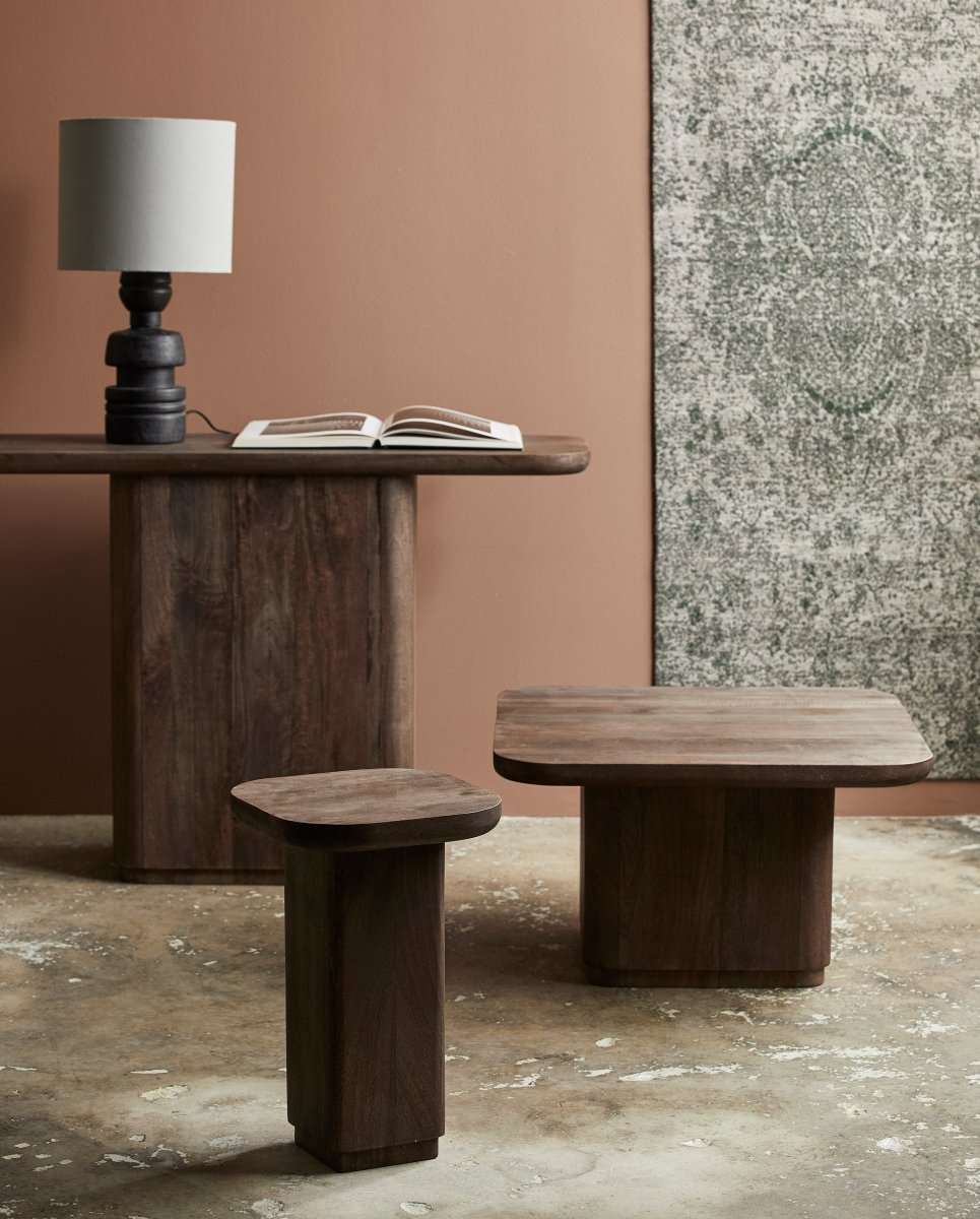 TOKE side table - dark brown - naordal.com