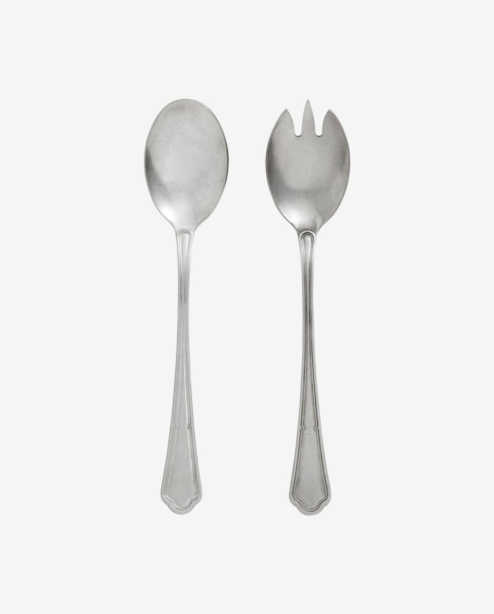 VIVA salatbestik m/vintage look - 2 dele - rustfrit stål - naordal.com