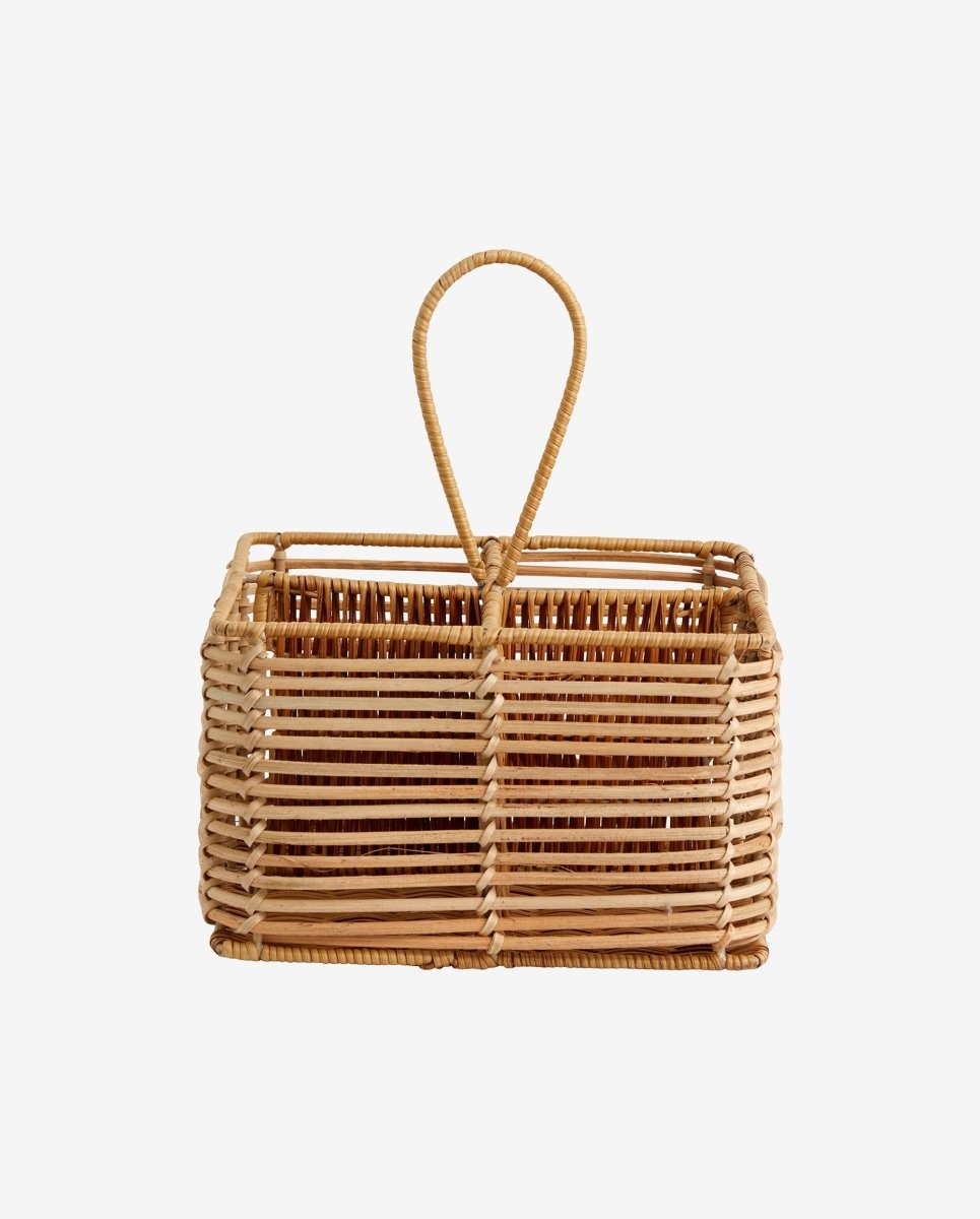 ZADAR fletkurv i rattan - 20x20 cm - natur - naordal.com